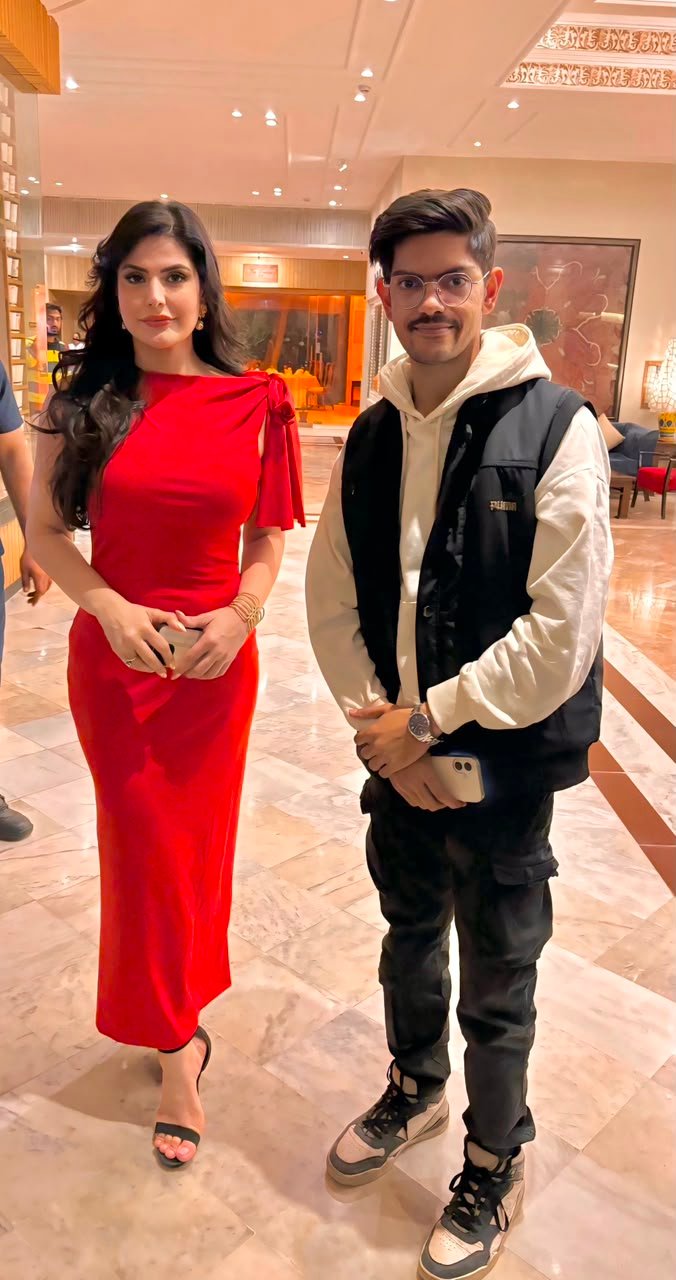 Ronit Raj with a celebrity